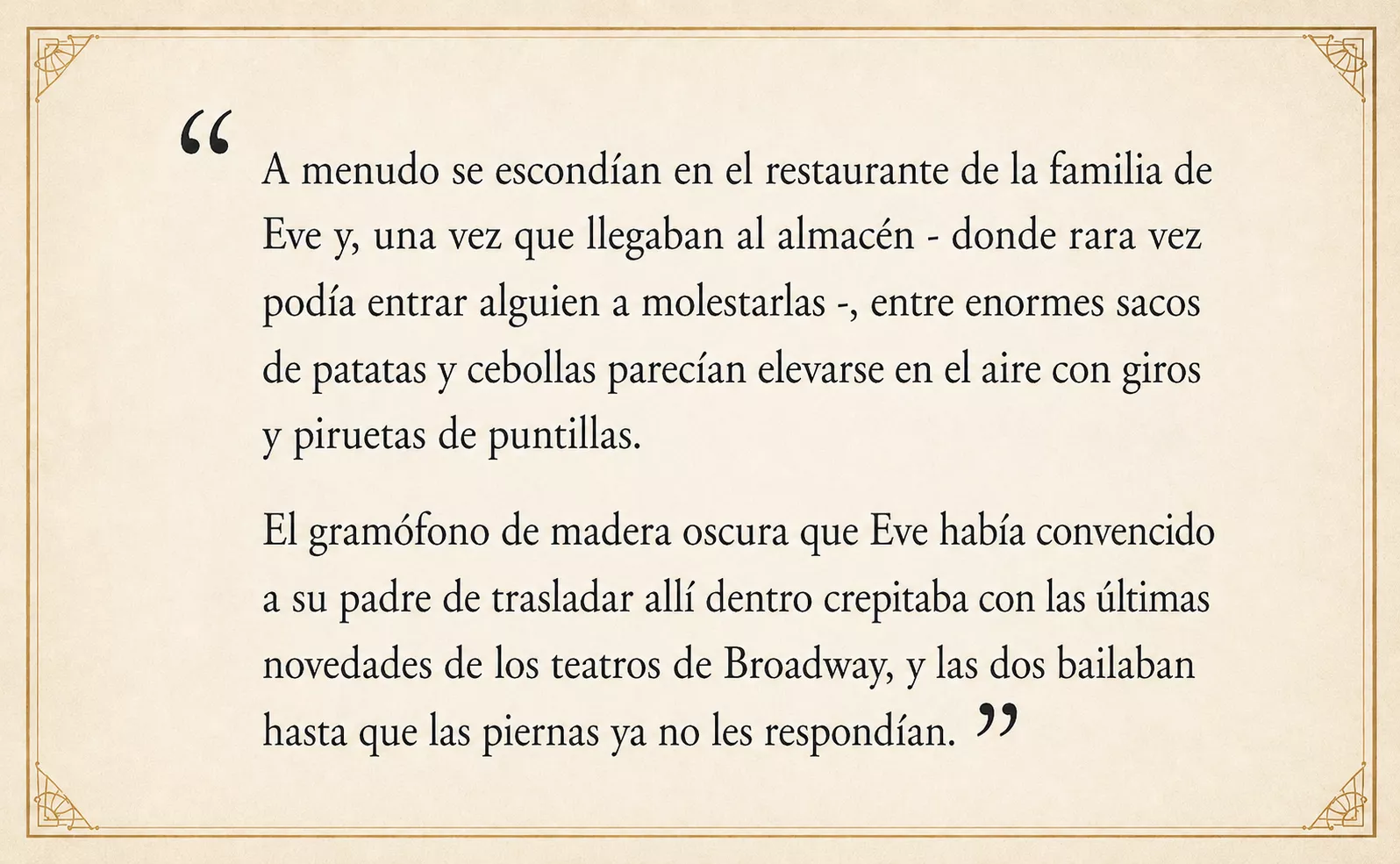Estratto dal romanzo SPEAKEASY 01