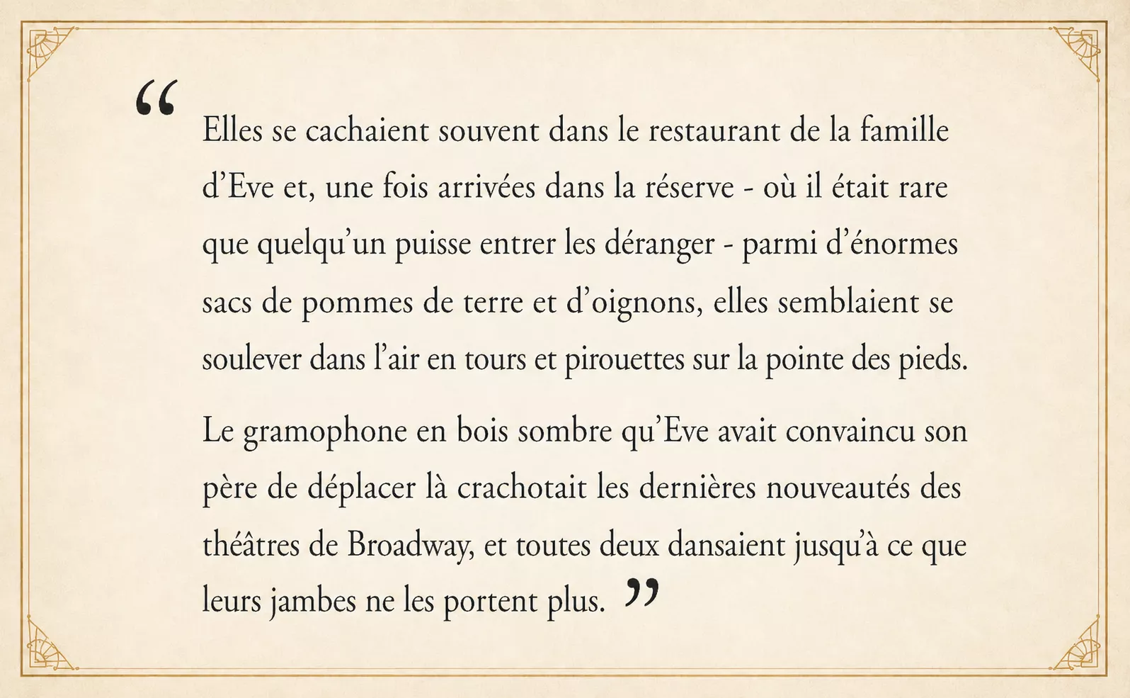Estratto dal romanzo SPEAKEASY 01