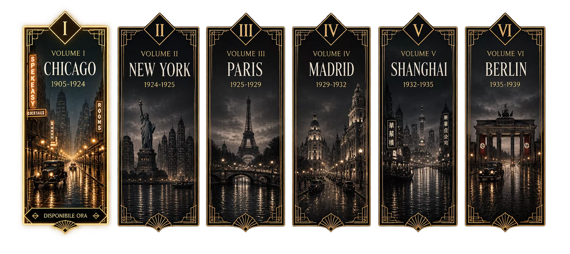 SPEAKEASY - The Graphic Novel - Sei volumi, sei città: Chicago, New York, Paris, Madrid, Shanghai e Berlin